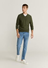 Pull-over coton cachemire texturé Nouvelle collection MANGO MAN