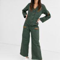 Rachel Antonoff - amelia - Combinaison style aviateur-Vert Asos