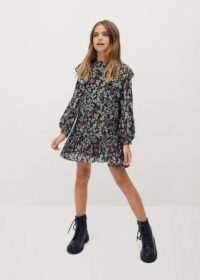 Robe à fleurs volantée Nouvelle collection MANGO KIDS