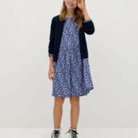 Robe fluide à imprimé floral Nouvelle collection MANGO KIDS