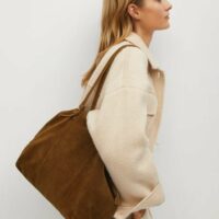 Sac shopper cuir Nouvelle collection MANGO