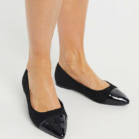 Simply Be - Pointure extra large - Ballerines plates - Noir Asos