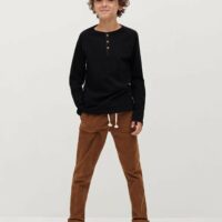 T-shirt col tunisien coton bio Nouvelle collection MANGO KIDS