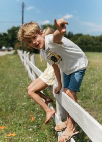 T-shirt coton bio poche imprimée Nouvelle collection MANGO KIDS