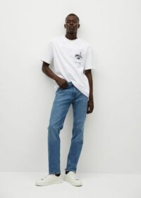 T-shirt coton image imprimé Nouvelle collection MANGO MAN