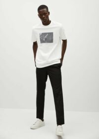 T-shirt coton imprimé Nouvelle collection MANGO MAN