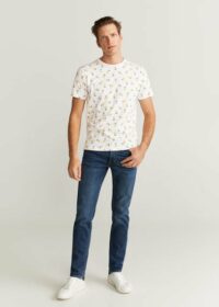 T-shirt coton imprimé Nouvelle collection MANGO MAN