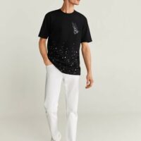 T-shirt coton imprimé warner bros Nouvelle collection MANGO MAN