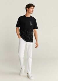 T-shirt coton imprimé warner bros Nouvelle collection MANGO MAN