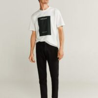 T-shirt coton imprimé warner bros Nouvelle collection MANGO MAN