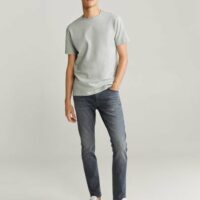 T-shirt coton texturé Nouvelle collection MANGO MAN