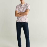 T-shirt en coton imprimé Nouvelle collection MANGO MAN