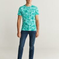 T-shirt en coton imprimé Nouvelle collection MANGO MAN