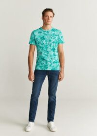 T-shirt en coton imprimé Nouvelle collection MANGO MAN