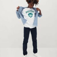 T-shirt imprimé coton bio Nouvelle collection MANGO KIDS