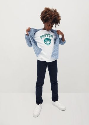 T-shirt imprimé coton bio Nouvelle collection MANGO KIDS