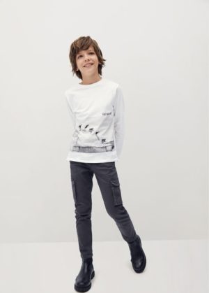 T-shirt imprimé coton bio Nouvelle collection MANGO KIDS