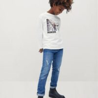 T-shirt imprimé coton bio Nouvelle collection MANGO KIDS