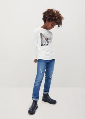 T-shirt imprimé coton bio Nouvelle collection MANGO KIDS