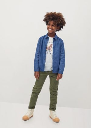 T-shirt imprimé coton bio Nouvelle collection MANGO KIDS