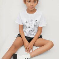 T-shirt imprimé détail sequins Nouvelle collection MANGO KIDS