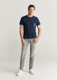 T-shirt logo en coton Nouvelle collection MANGO MAN