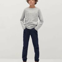 T-shirt message relief Nouvelle collection MANGO KIDS