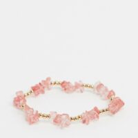 Topshop - Bracelet de perles - Rose Asos