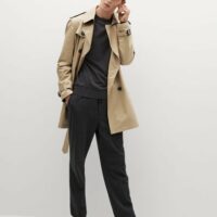 Trench coton imperméable Nouvelle collection MANGO MAN