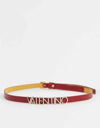 Valentino by Mario Valentino - Emma Winter - Ceinture avec logo - Rouge Asos