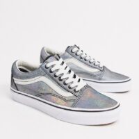 Vans - Old Skool - Baskets en daim - Irisé-Noir Asos