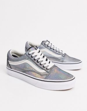 Vans - Old Skool - Baskets en daim - Irisé-Noir Asos