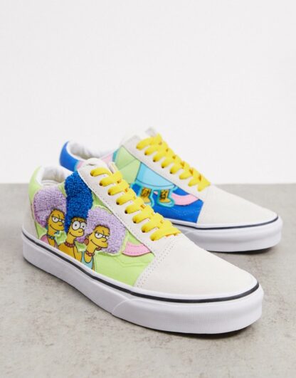 Vans X The Simpsons - The Bouviers Old Skool - Baskets - Multicolore Asos