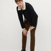 Veste aviateur laine et imitation mouton Nouvelle collection MANGO MAN