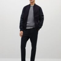 Veste bomber combinée Nouvelle collection MANGO MAN