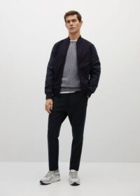 Veste bomber combinée Nouvelle collection MANGO MAN