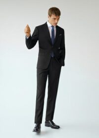 Veste costume regular fit microstructure Nouvelle collection MANGO MAN
