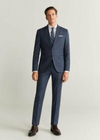 Veste costume slim fit laine vierge Nouvelle collection MANGO MAN