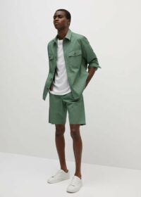Veste coton boutonnée Nouvelle collection MANGO MAN