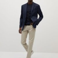 Veste de costume slim fit à carreaux Nouvelle collection MANGO MAN