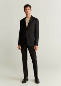 Veste de costume slim fit lin Nouvelle collection MANGO MAN