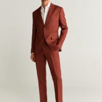 Veste de costume slim fit lin Nouvelle collection MANGO MAN