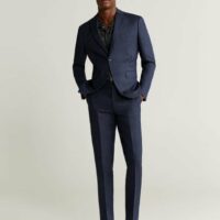 Veste de costume slim fit lin Nouvelle collection MANGO MAN