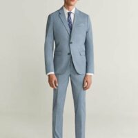 Veste de costume super slim-fit microstructure Nouvelle collection MANGO MAN