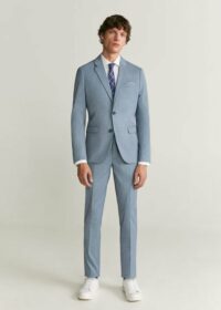 Veste de costume super slim-fit microstructure Nouvelle collection MANGO MAN