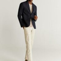 Veste slim-fit 100 % lin Nouvelle collection MANGO MAN