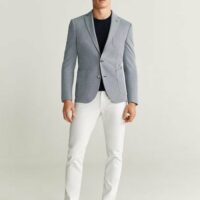 Veste slim-fit structurée coton Nouvelle collection MANGO MAN