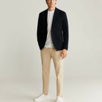 Veste slim-fit texture Nouvelle collection MANGO MAN