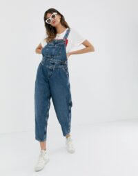Wrangler - Salopette droite authentique-Bleu Asos