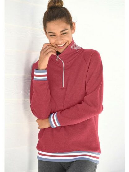 Bench : sweat-shirt - Bench LM - Rouge